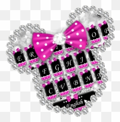 Download Pink Paris Rose Keyboard Eiffel Tower Theme On Pc - Bow Emoji,Pink Bow Emoji