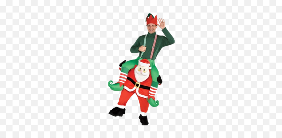 Toys - Christmas Elf Costume Inflatable Emoji,Twin Emoji Costume
