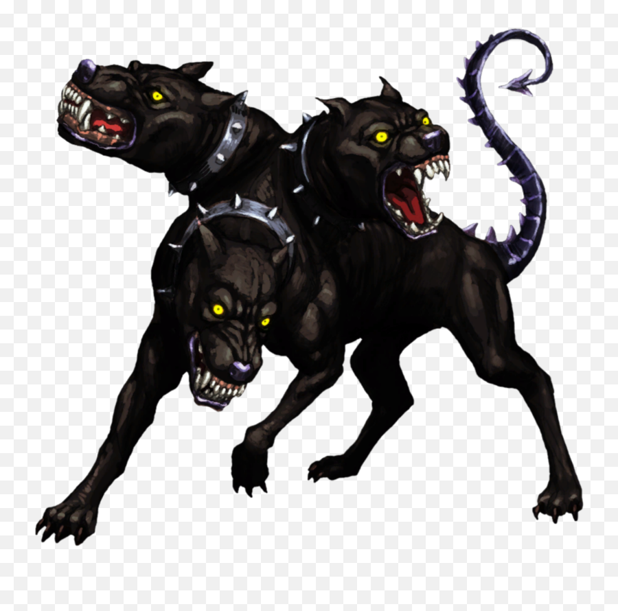 Mq Black Dog Dogs Head Heads Sticker By Marras - Transparent Cerberus Png Emoji,Black Dog Emoji