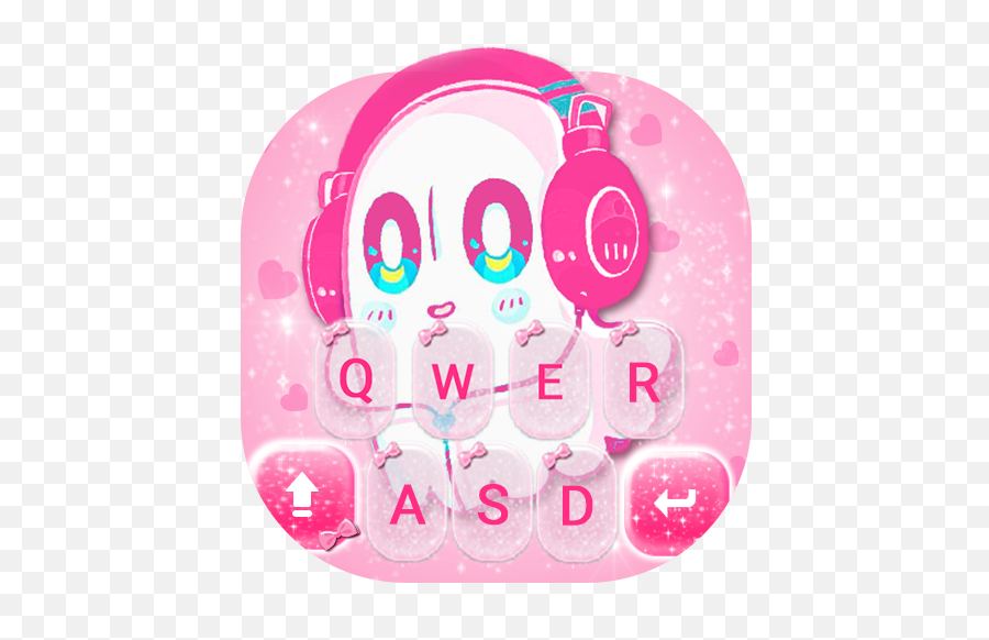 Kawaii Earphone Ghost Keyboard Theme U2013 Aplikacije V Googlu Play - Dot Emoji,Speed Demon Emoji