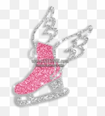 Creative Ice Skating Shoes With Wings Iron - Figure Skate Emoji,Skate Emoji