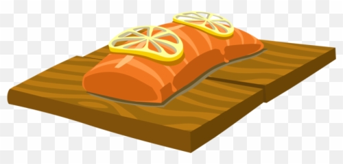 Sushi Emoji Transparent Png Clipart - Cooked Salmon Clipart,Salmon Emoji