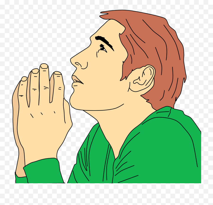 Praying Man Clipart - Man Praying Clipart Png Emoji,Person Praying Emoji