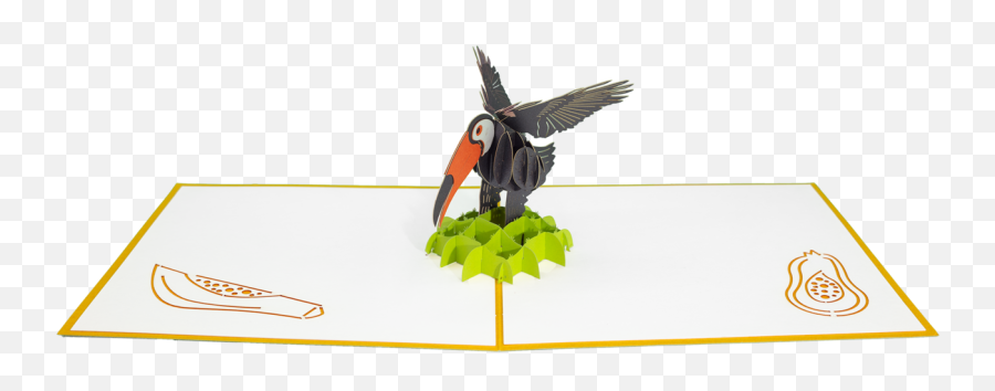 Toucan Pop Up Card - Illustration Emoji,Flip The Bird Emoji