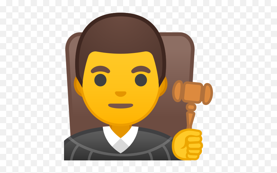 Man Judge Emoji - Emoji Jueza,Man Emoji