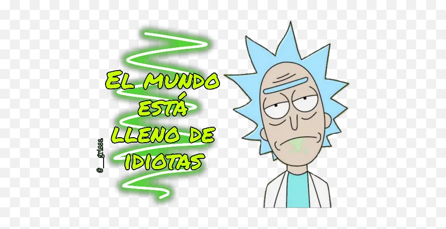 Rick Y Morty Stickers For Whatsapp - Rick And Morty Emoji,Rick Emoji