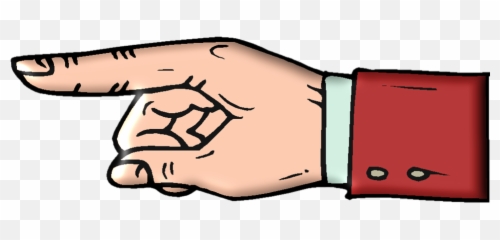 Hand Point Finger - Clipart Png Emoji
