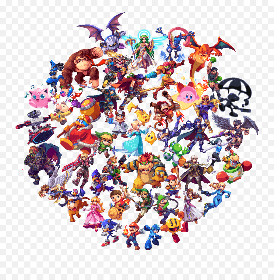 Pixel Art - Super Smash Bros Pixel Art Emoji,Mario Bros Emoji