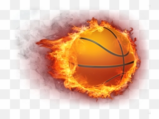 Basketball Ball Firebasketball Fireball - Transparent Background Basketball Png Emoji,Fire Ball Emoji