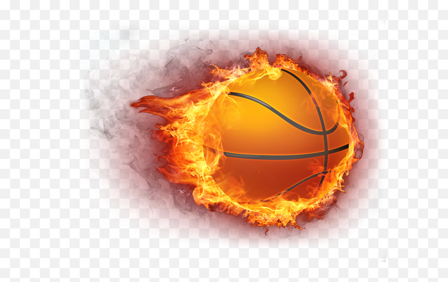 Basketball Ball Firebasketball Fireball - Transparent Background Basketball Png Emoji,Fire Ball Emoji