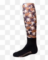 Noble Equestrian Girls Over The Calf Printed Peddies - Sock Emoji,Emoji Socks