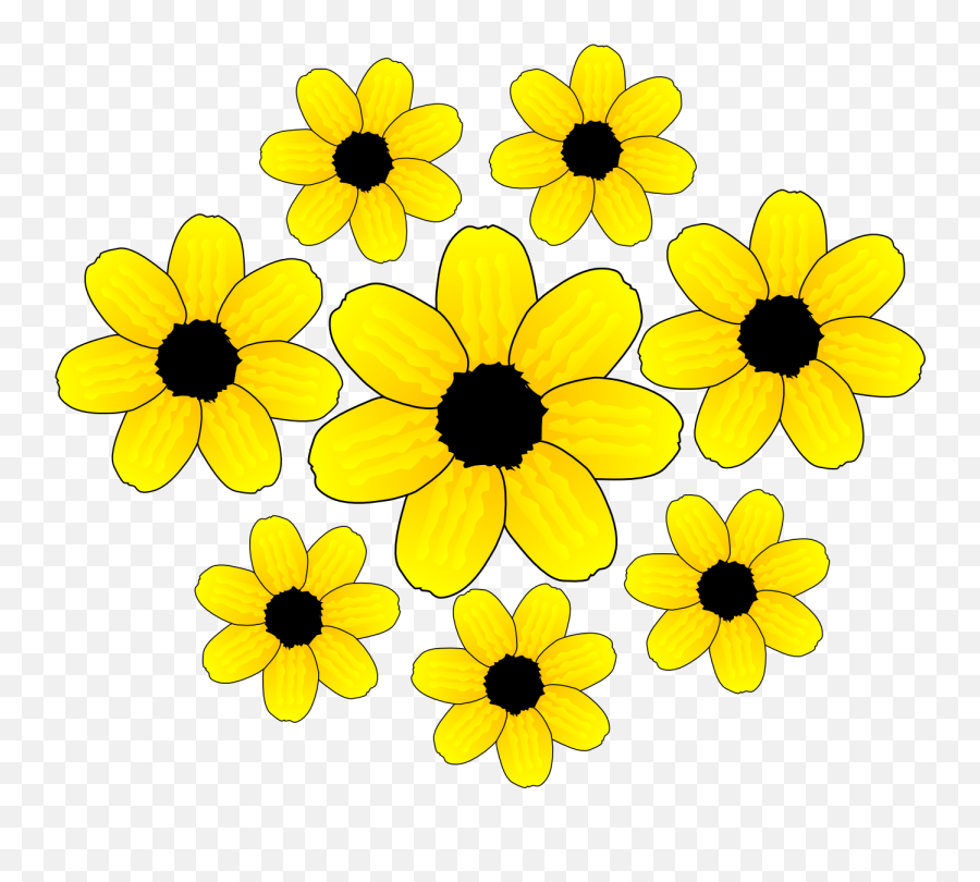 Flowers Com Clip Art Free Flower Clip Art Clipartwiz - Yellow Flowers Clipart Emoji,Emoji Flowers