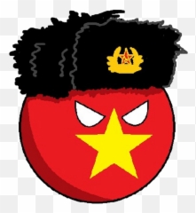 Vietnamball Countryballs Vietnam Vietnamese Communism - Vietnam Countryball Png Emoji,Vietnam Flag Emoji