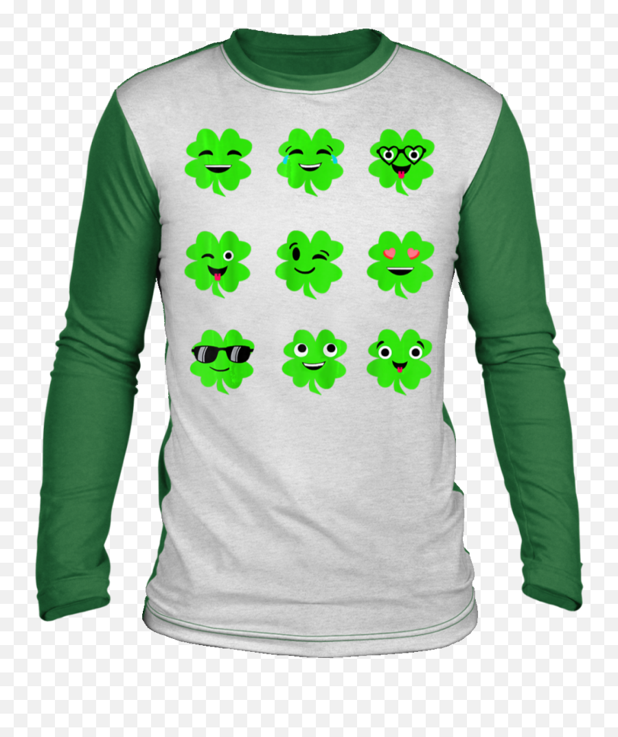 St Patricks Day Irish Emoji Shamrock - Mike Tyson Christmas Sweater,Shamrock Emoji