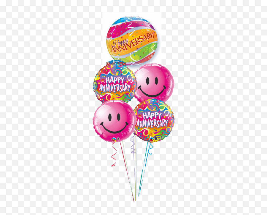 Smiley Anniversary With Bubble Anniversary - Anniversary Smiley Emoticons Emoji,Bb Emoticons