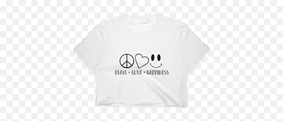 Cropped T - Shirt U2013 Coreypaigedesigns Smiley Emoji,Shaka Emoticon