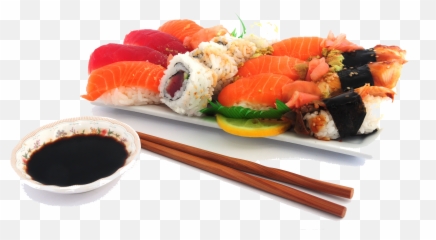Japanese Cuisine Sushi Template Microsoft PowerPoint Flyer - Plate Png Emoji