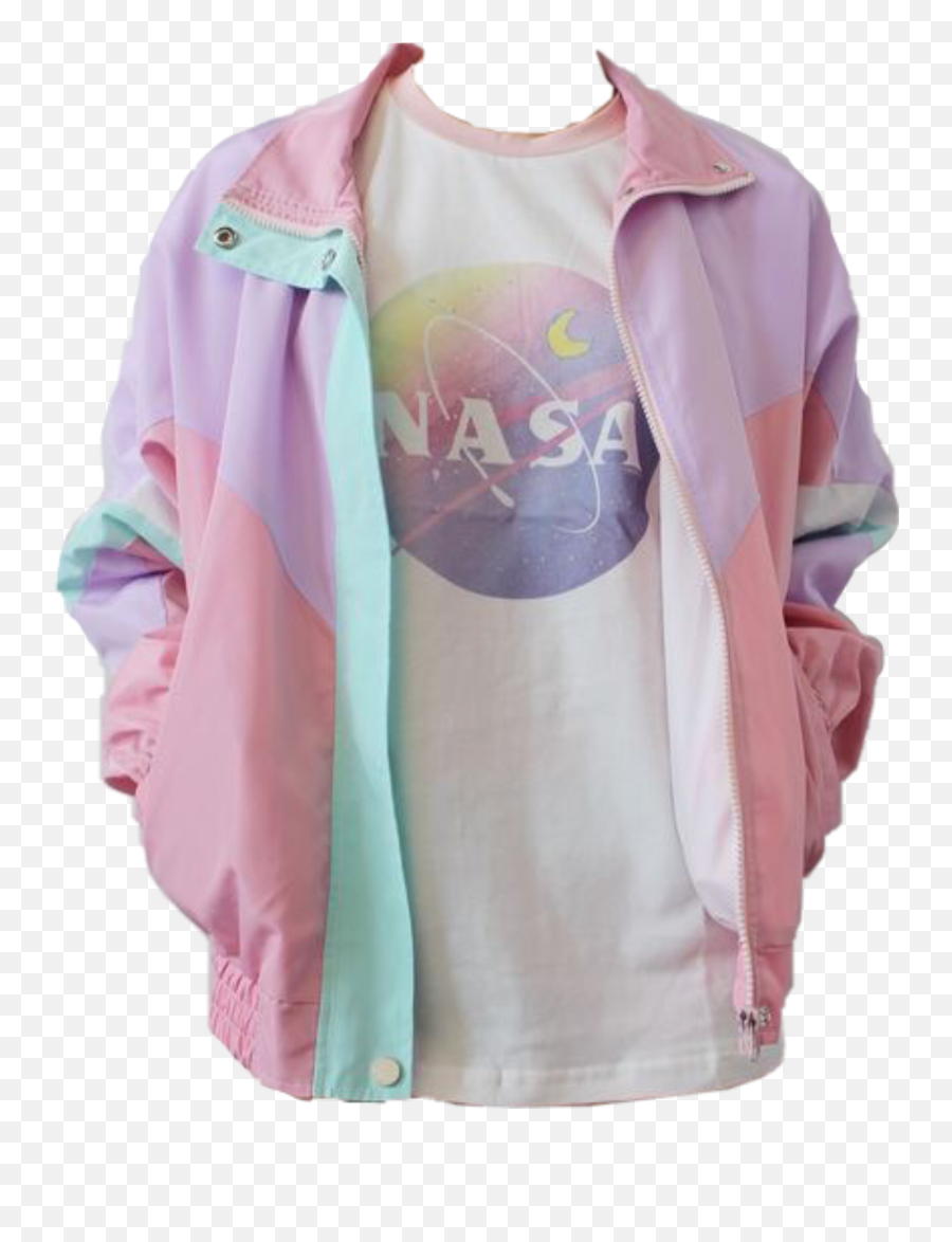 Outfit Soft Aesthetic Aestheticoutfit Nasa Jacket Pink - Aesthetic Pink Soft Jacket Emoji,Pink Emoji Outfit