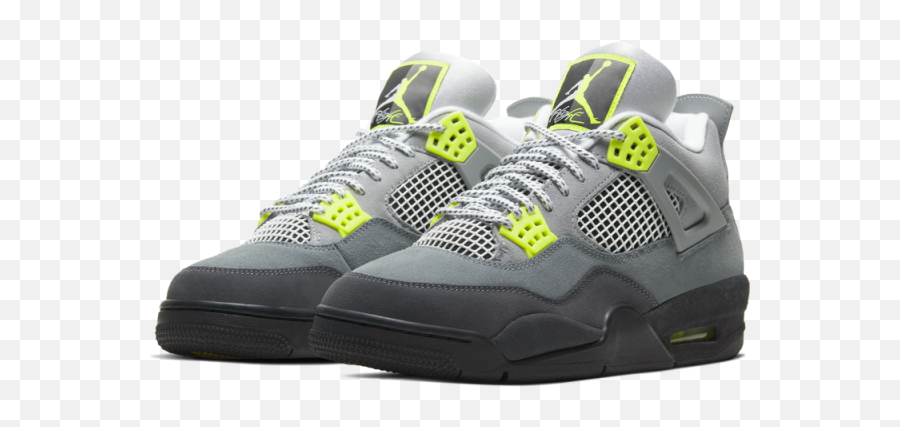 Air Jordan 4 Retro Se - Jordan Retro 4 Grey Volt Emoji,Emoji Jordans