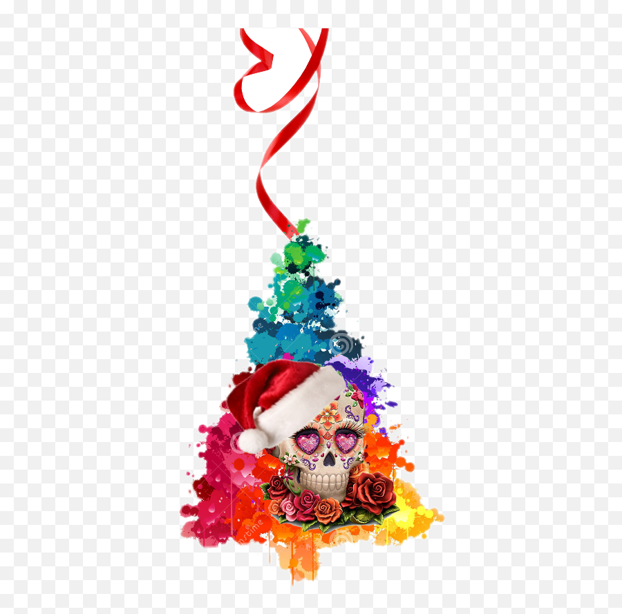 Christmas Tree Ornaments Sticker Challenge On Picsart - Abstract Christmas Tree Painting Emoji,Emoji Christmas Ornaments