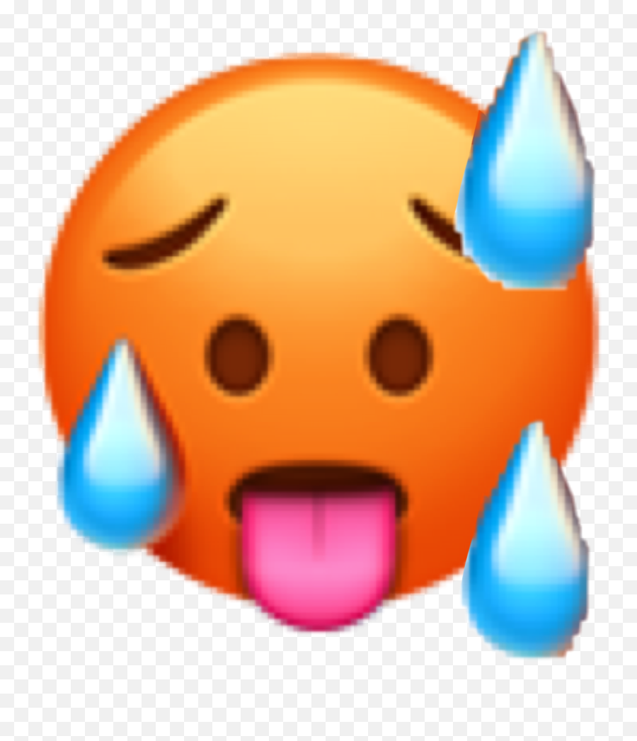 Hot Hotties Hottie Thot Sweating - Hot Emoji Transparent Background,Hot Sweating Emoji