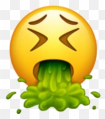 64 - Throwing Up Emoji Png,Barfing Emoji