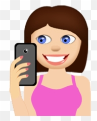 Anna - Mobile Girl Phone Cartoon Emoji,Sassy Emoji
