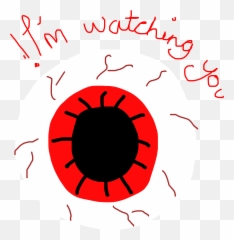 Im Watching You Eye Creepy - Illustration Emoji