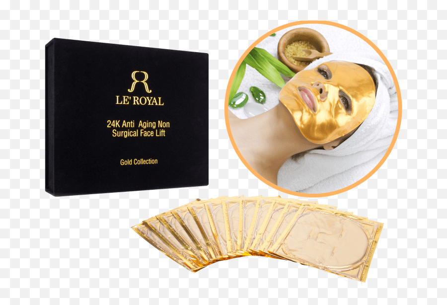 Le Royal 24k Gold Face Masks - Le Royal 24k Gold Mask Emoji,Surgical Mask Emoji