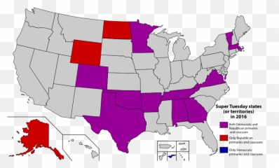 Super Tuesday 2016 - States 2020 Emoji