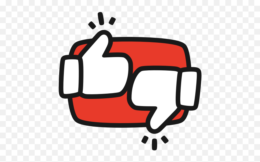 Youtube Thumbs Up Icon At Getdrawings - Likes And Dislikes Png Emoji,Thumbsup Emoji