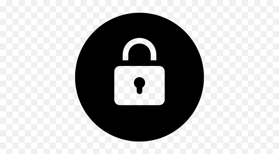 Secure Icon - Instagram Circle Logo Emoji,Lock Emoji