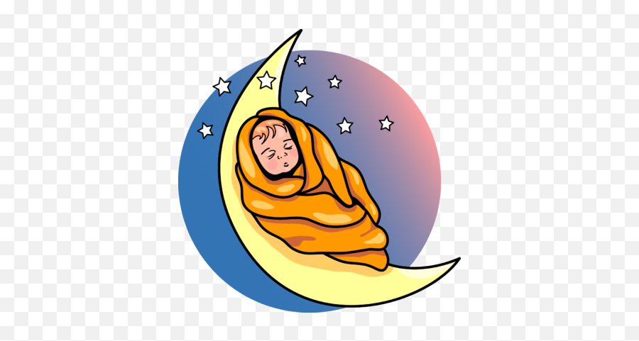 Sleeping Moon Free Clip Art Stock - Sleeping Baby Clip Art Emoji,Sleep Tight Emoji