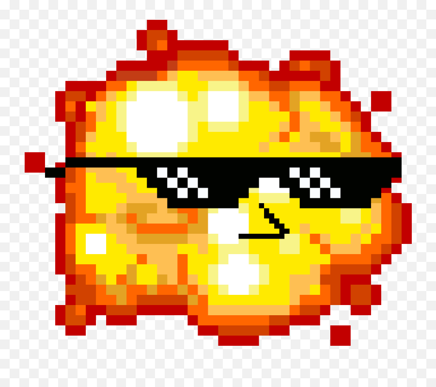 Pixilart - Mlg Explosion By Anonymous 8 Bit Explosion Png Emoji,Explosion Emoji