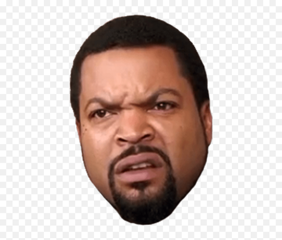 Rapper Ice Cube Face Clipart - Ice Cube Rapper Face Emoji,Ice Cube Emoji