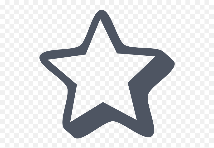 Half Star Clipart - Gambar Bintang Kartun Hitam Putih Emoji,Half Star Emoji
