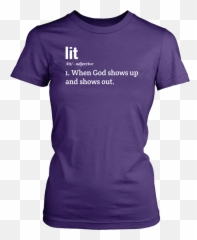 Lit Definition T - Shirt Shirts shirts for women Emoji