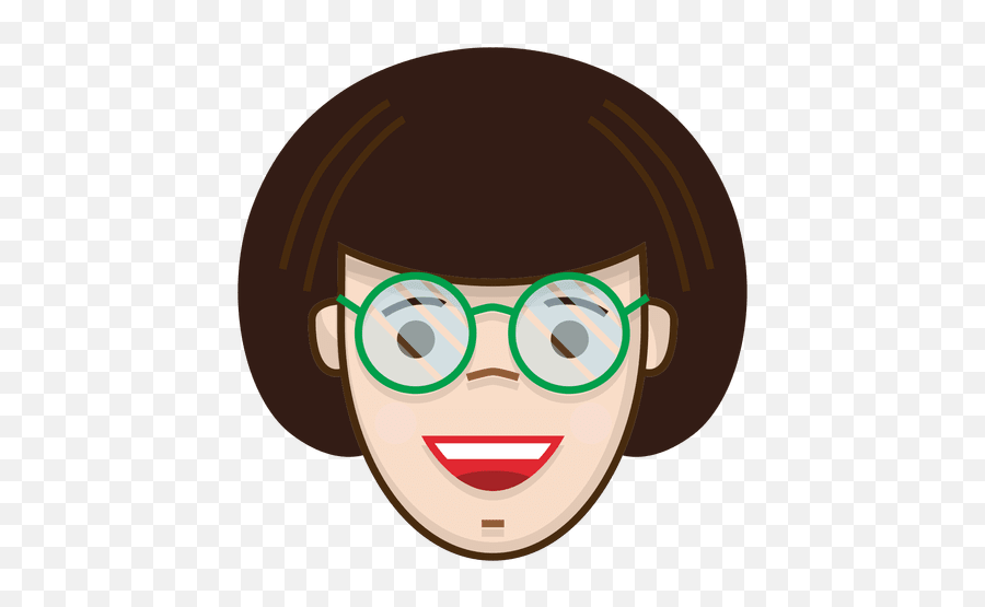 Velma Happy Glasses - Transparent Png U0026 Svg Vector File Circle Emoji,Glasses Emoji Png