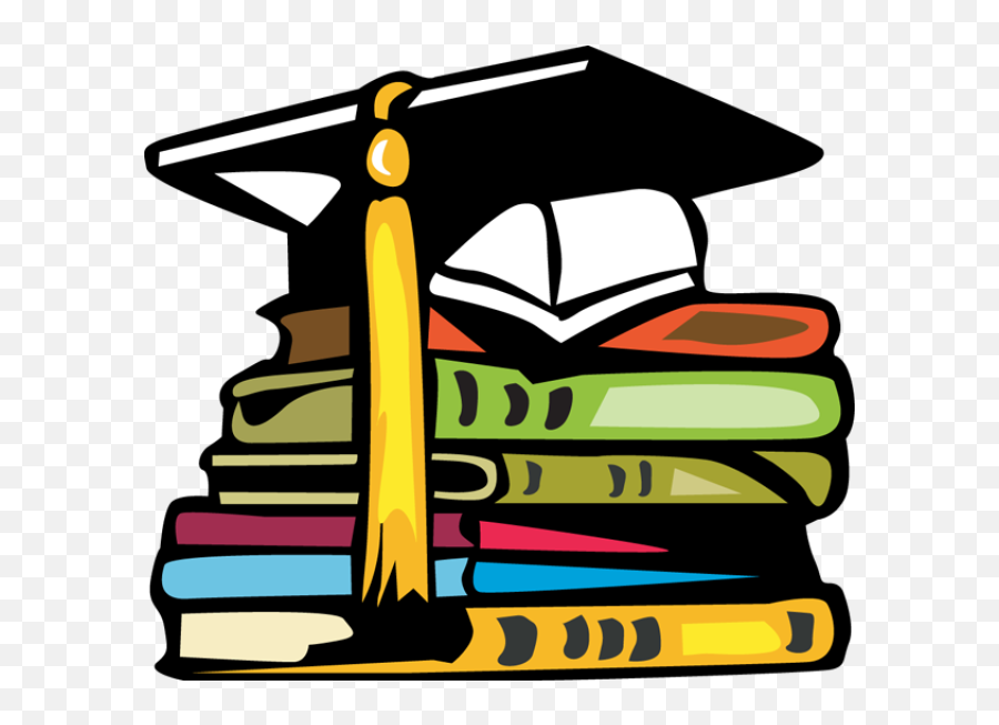 Download Hd Stack Of Books Clipart - Books And Pencils Graduation Clipart Emoji,Stack Of Books Emoji