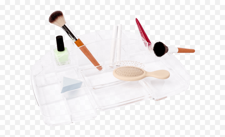 My Life My Shop 12 - Piece Brush Set With Cosmetic Organizer Makeup Brushes Emoji,Blushing Emoji Pillow