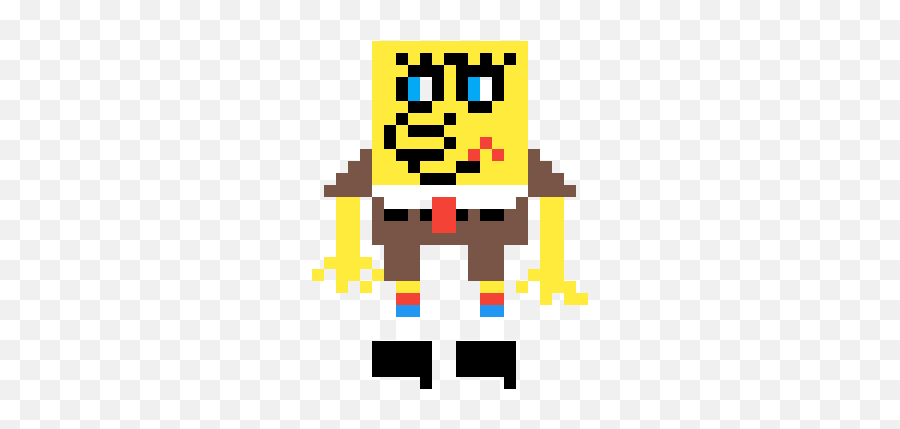 Pixilart - Spongebob Squarepants By Anonymous Cartoon Emoji,Spongebob Emoticon
