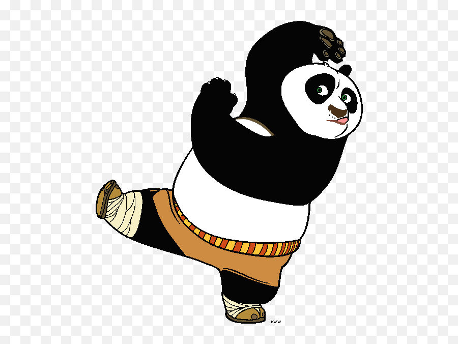 Cliparts - Kung Fu Panda Clipart Png Emoji,Karate Chop Emoji