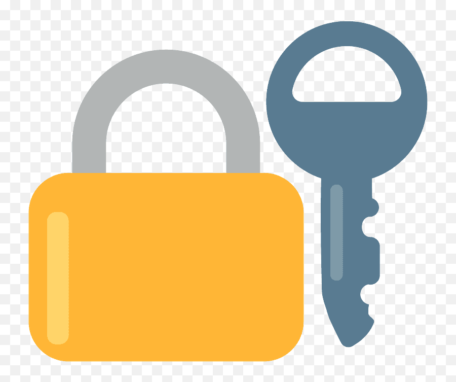 Locked With Key Emoji Clipart - Closed Lock With Key Emoji,The Lock Emoji