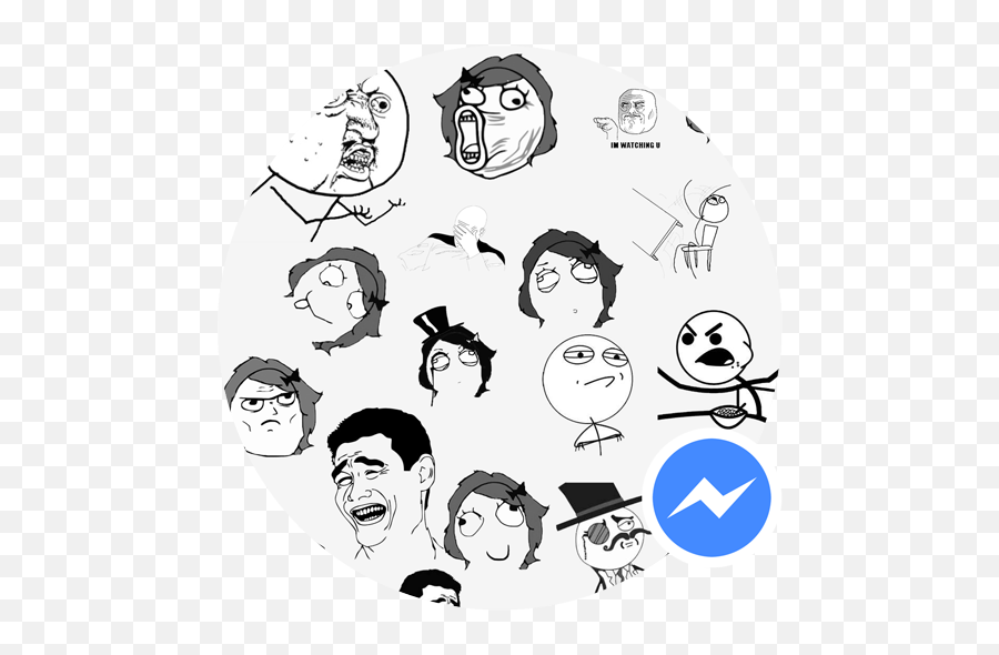 Meme Stickers For Messenger - Apps On Google Play You Try To Talk To Your Crush Emoji,Gasp Emoji