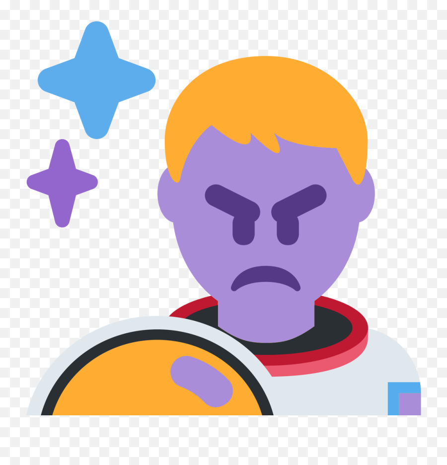 Thinking Astronaut Clipart Emoji,Angery Emoji