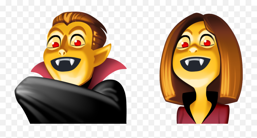 Facebook Emoji V3 Grafik Mythos Llc - Vampire Girl Emoji,Groom Emoji