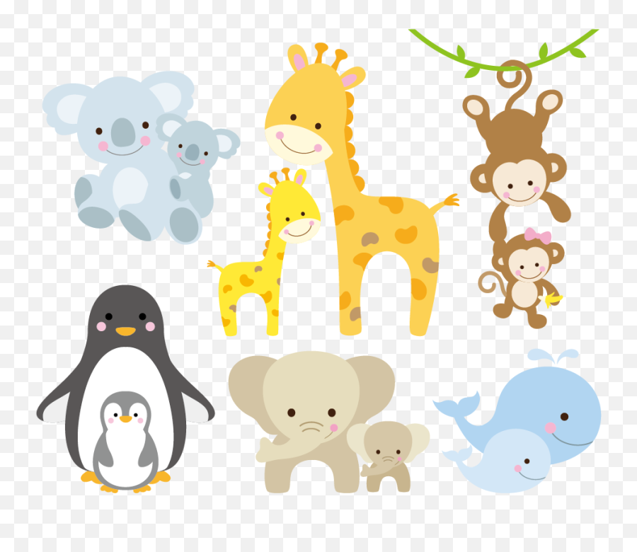 Download Vector Infant Giraffe Animal Illustration Free - Clip Art Baby Animals Emoji,Giraffe Emoticon