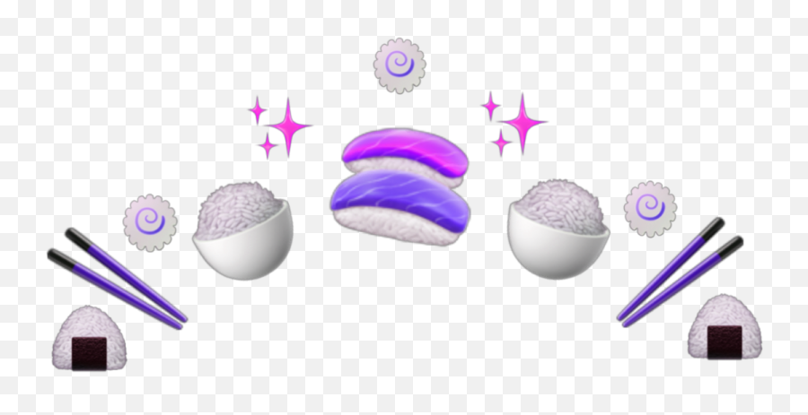 Purple Sushi Emoji Crown - Baby Toys,Hanger Emoji