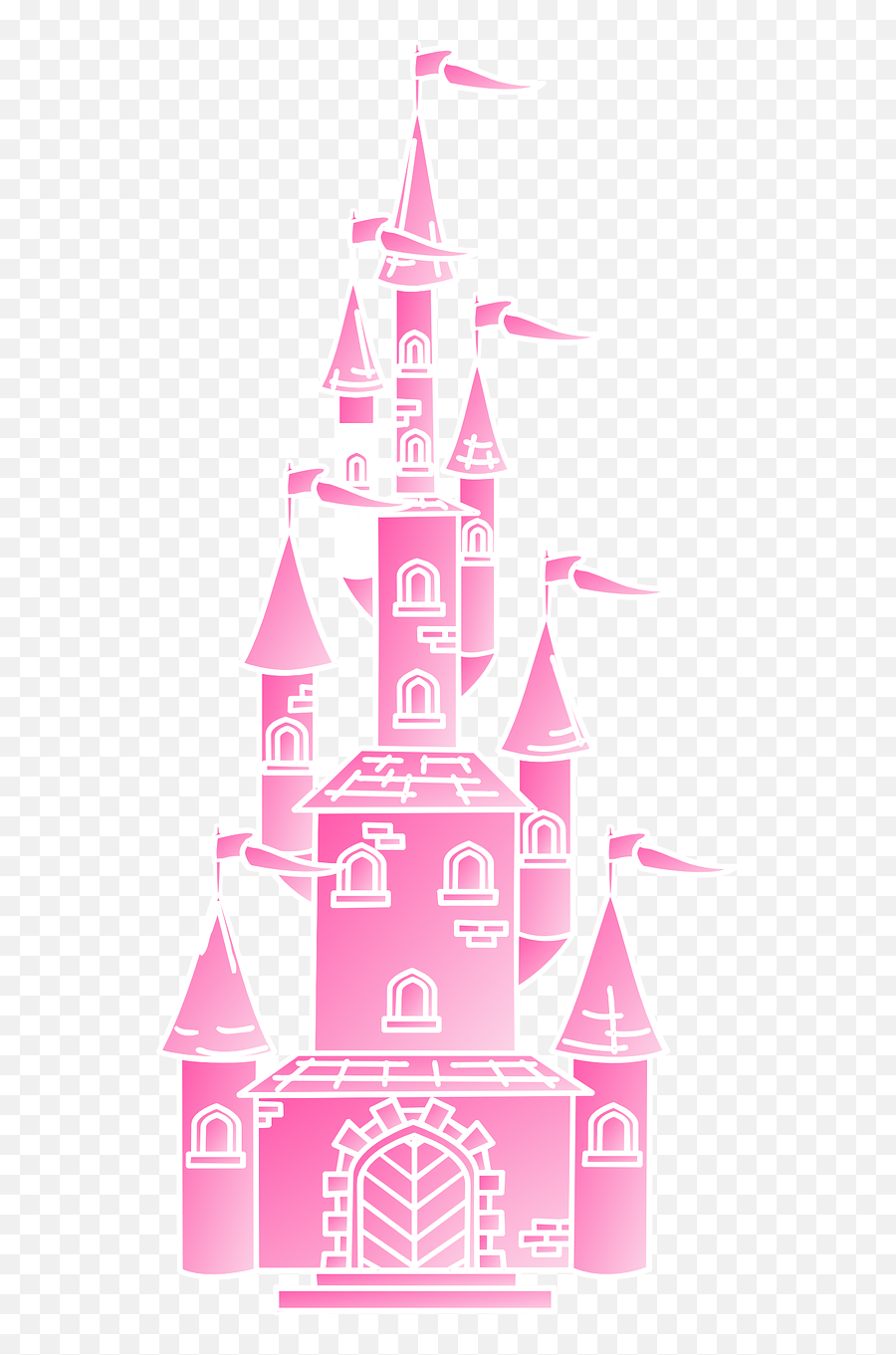 Castle Fairy Tale Turrets Fantasy Pink - Fairy Tale Turret Emoji,Castle Book Emoji