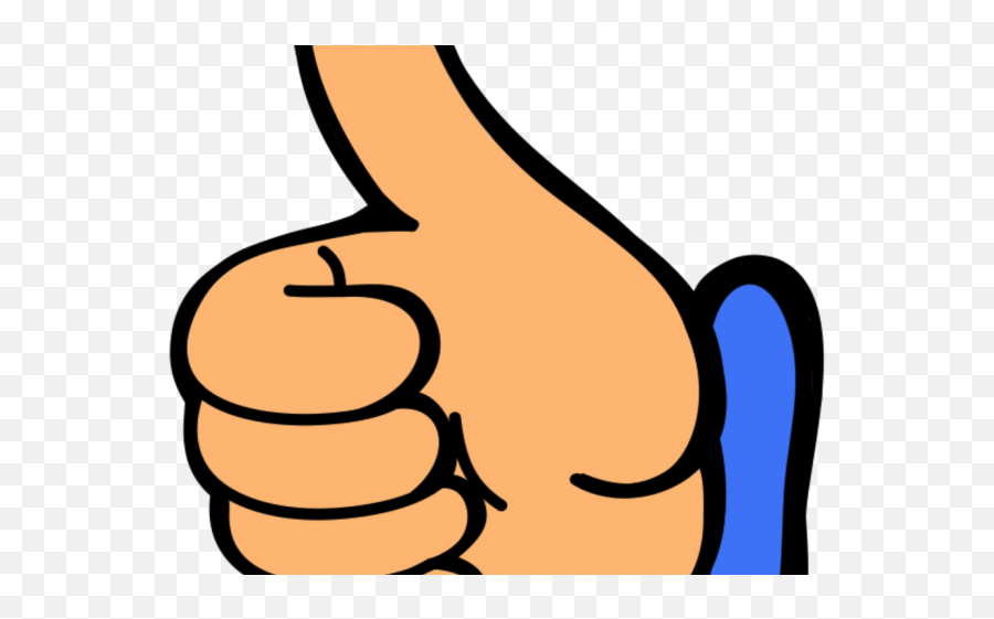 Hand Emoji Clipart Thanks - Thumbs Up Clipart Transparent,Emoji Thanks